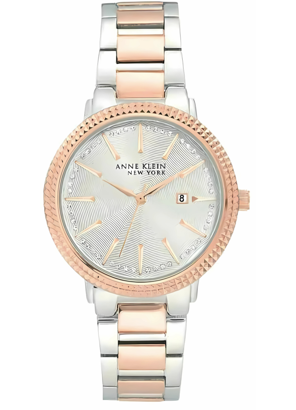 Anne Klein Women’s Silver Dial Two-Tone Watch - 12/2315SVRT