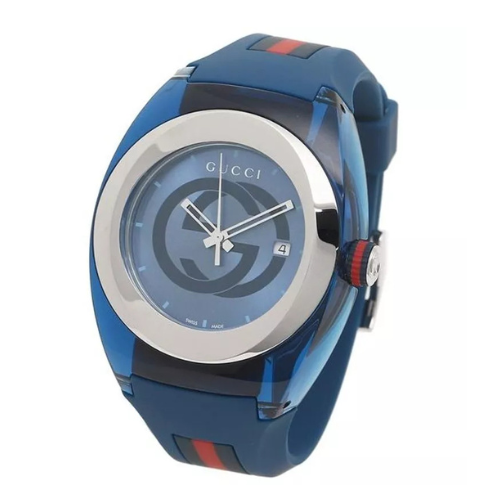 GUCCI SYNC YA137104 Men's Watch – Red Dial, Quartz Movement, Authentic