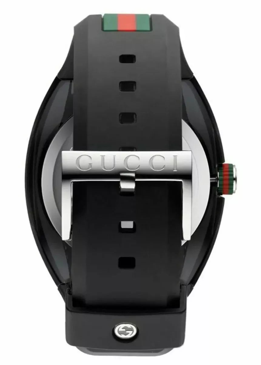 GUCCI SYNC YA137111 Men's Watch – Black Dial, Quartz, Box & Booklet