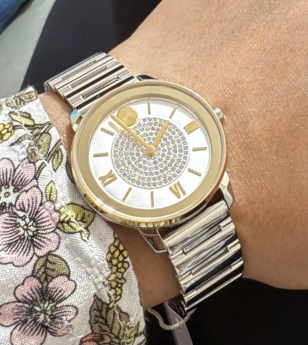 Movado Women's Bold Diamond Dial Stainless Steel Watch - 3600660