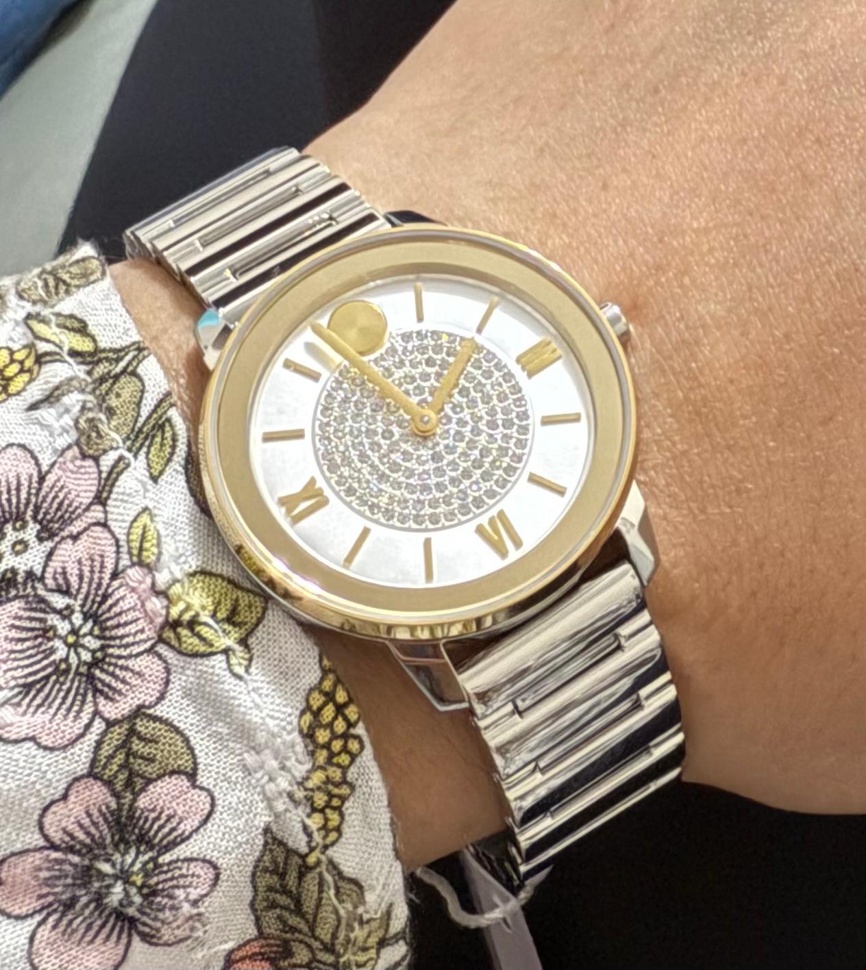 Movado Women's Bold Diamond Dial Stainless Steel Watch - 3600660