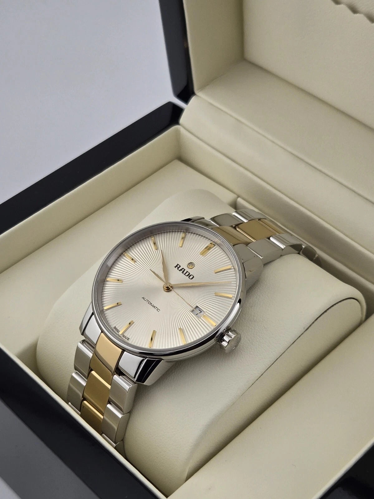 Rado Men's Coupole Classic Gold Accents Automatic Watch - R22860103