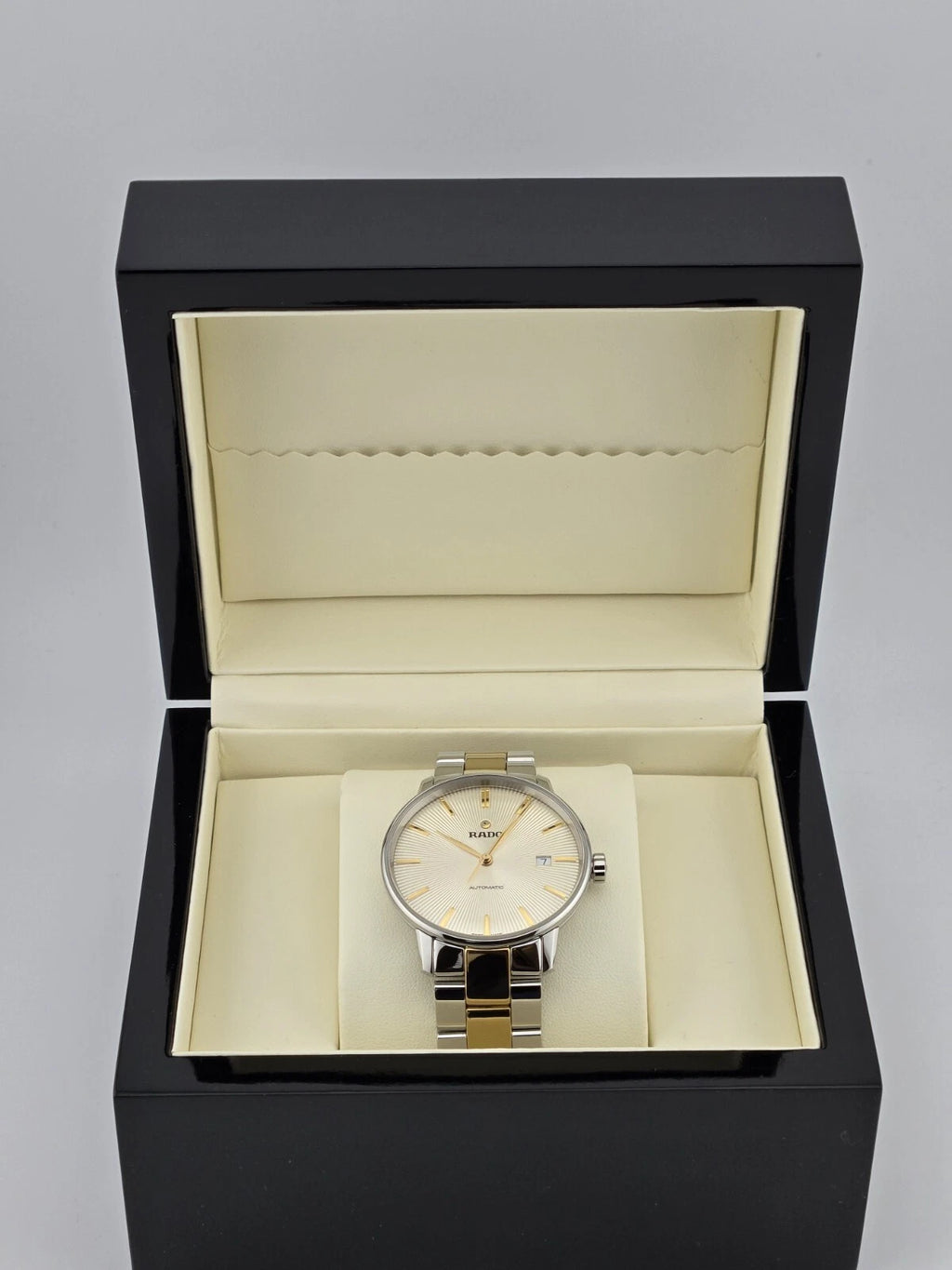 Rado Men's Coupole Classic Gold Accents Automatic Watch - R22860103