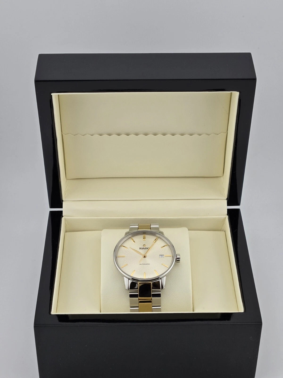 Rado Men's Coupole Classic Gold Accents Automatic Watch - R22860103