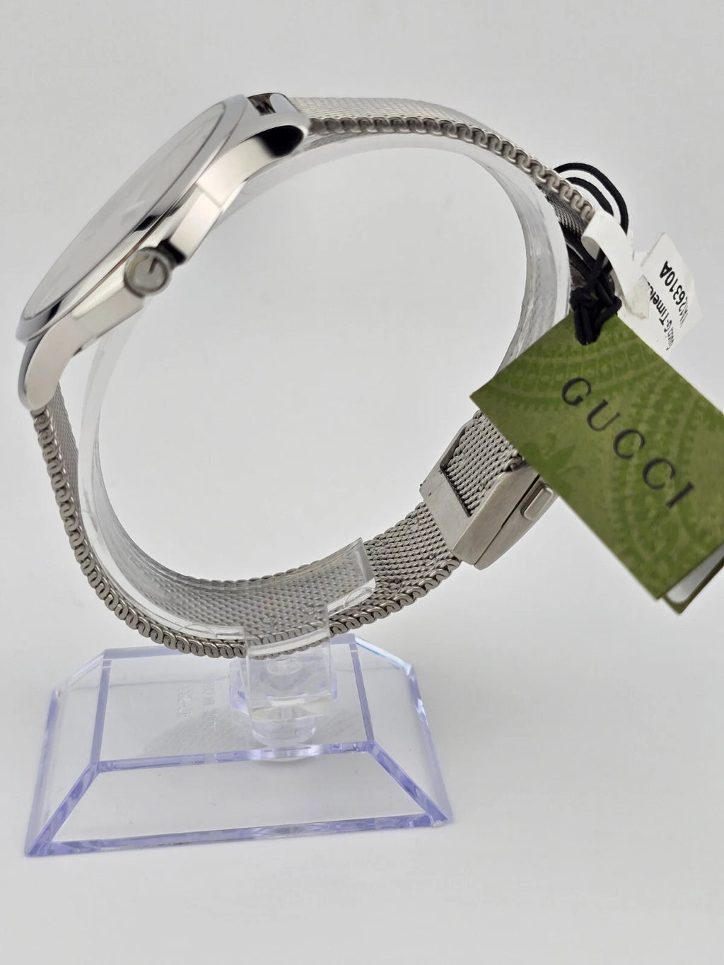 Gucci Men's G-Timeless Brown Dial Mesh Band Watch - YA126310A ($1150 MSRP)