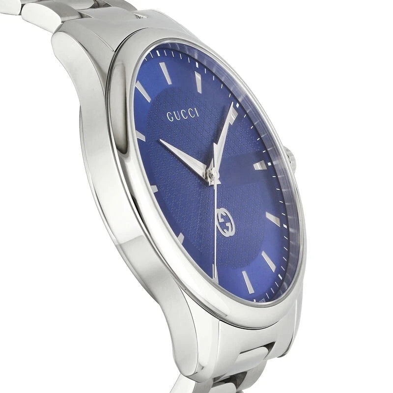 Gucci G-Timeless Men's Blue Dial Stainless Steel Watch - YA126371 ($1150 MSRP)