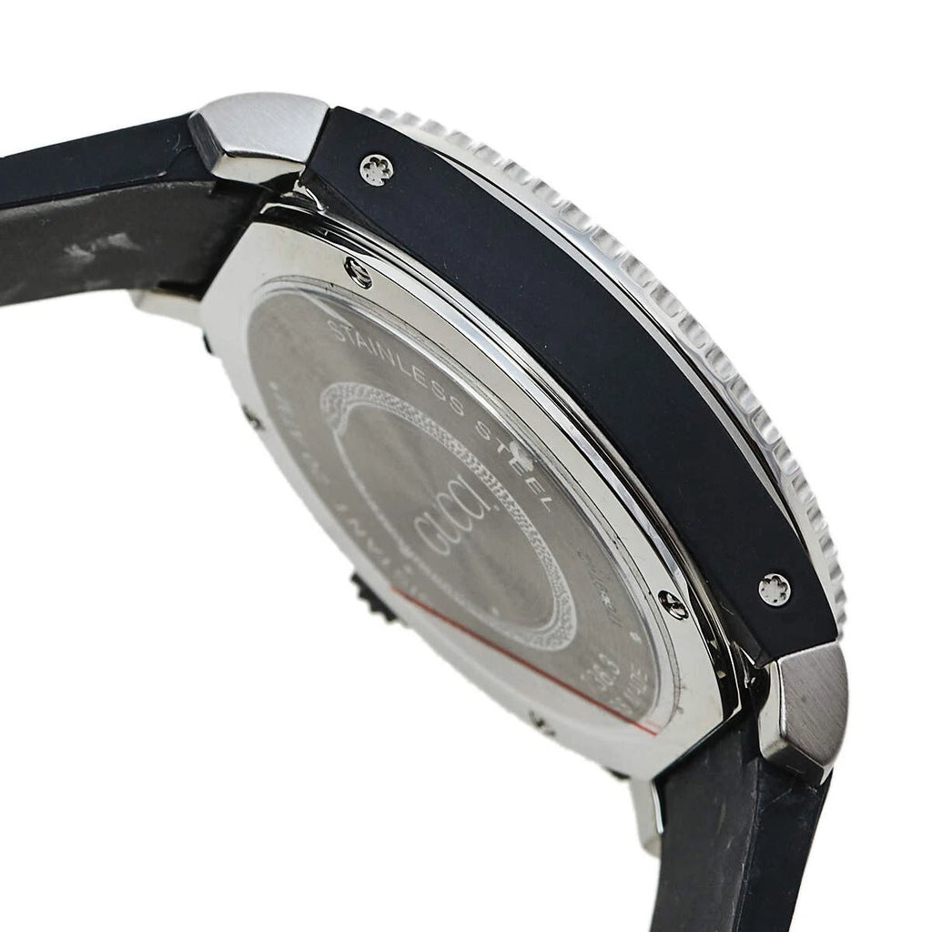 Gucci Dive Men's Snake Dial Rubber Strap Watch -YA136323