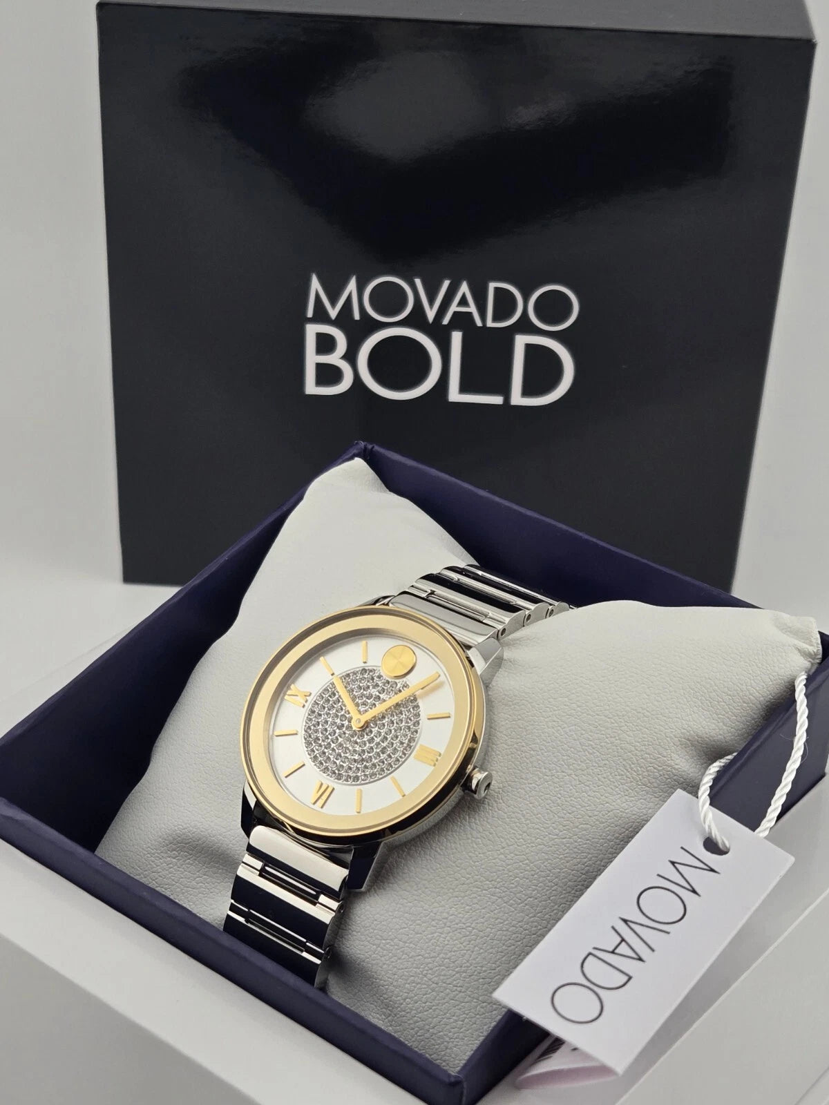 Movado Women's Bold Diamond Dial Stainless Steel Watch - 3600660
