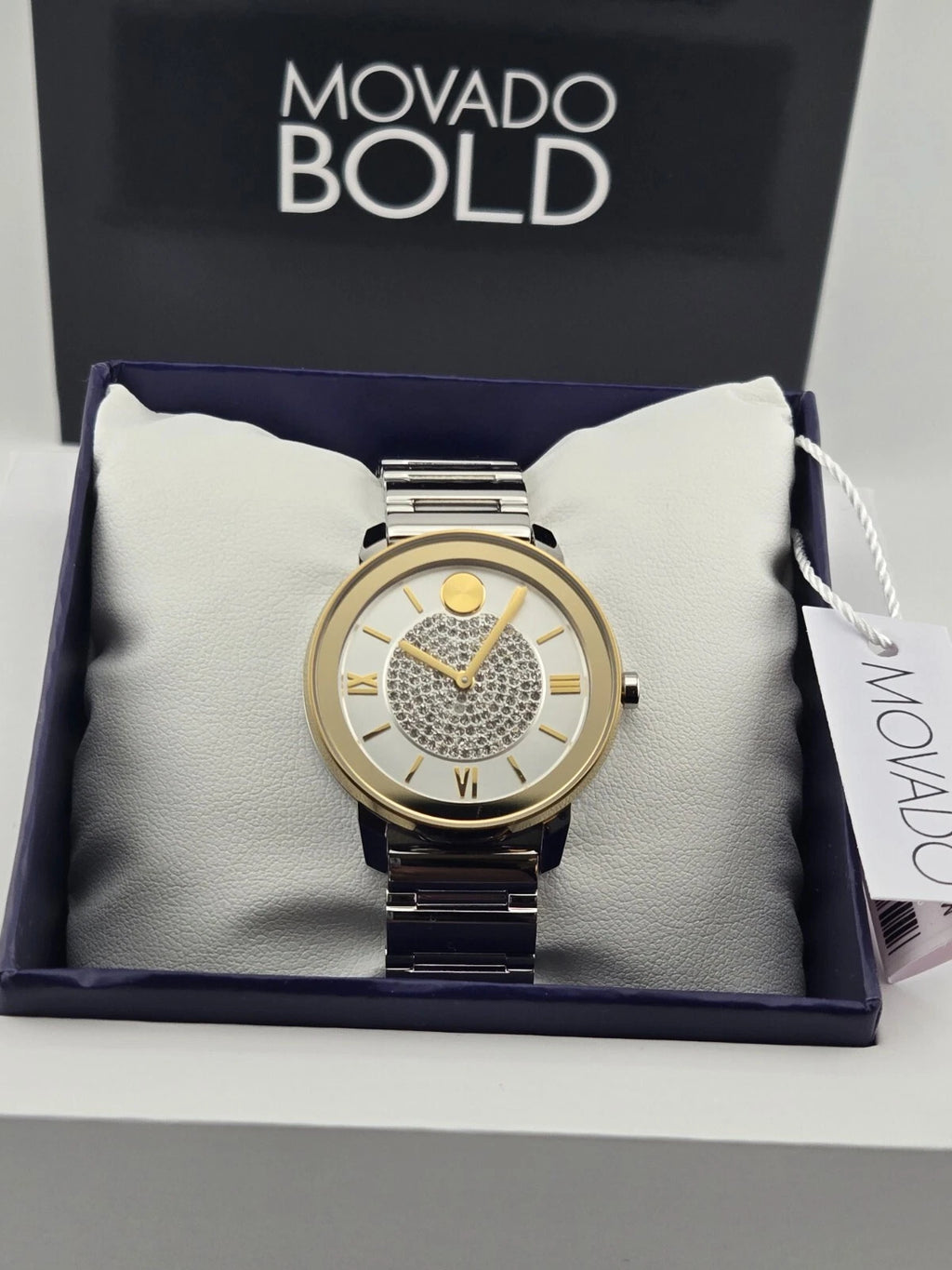 Movado Women's Bold Diamond Dial Stainless Steel Watch - 3600660