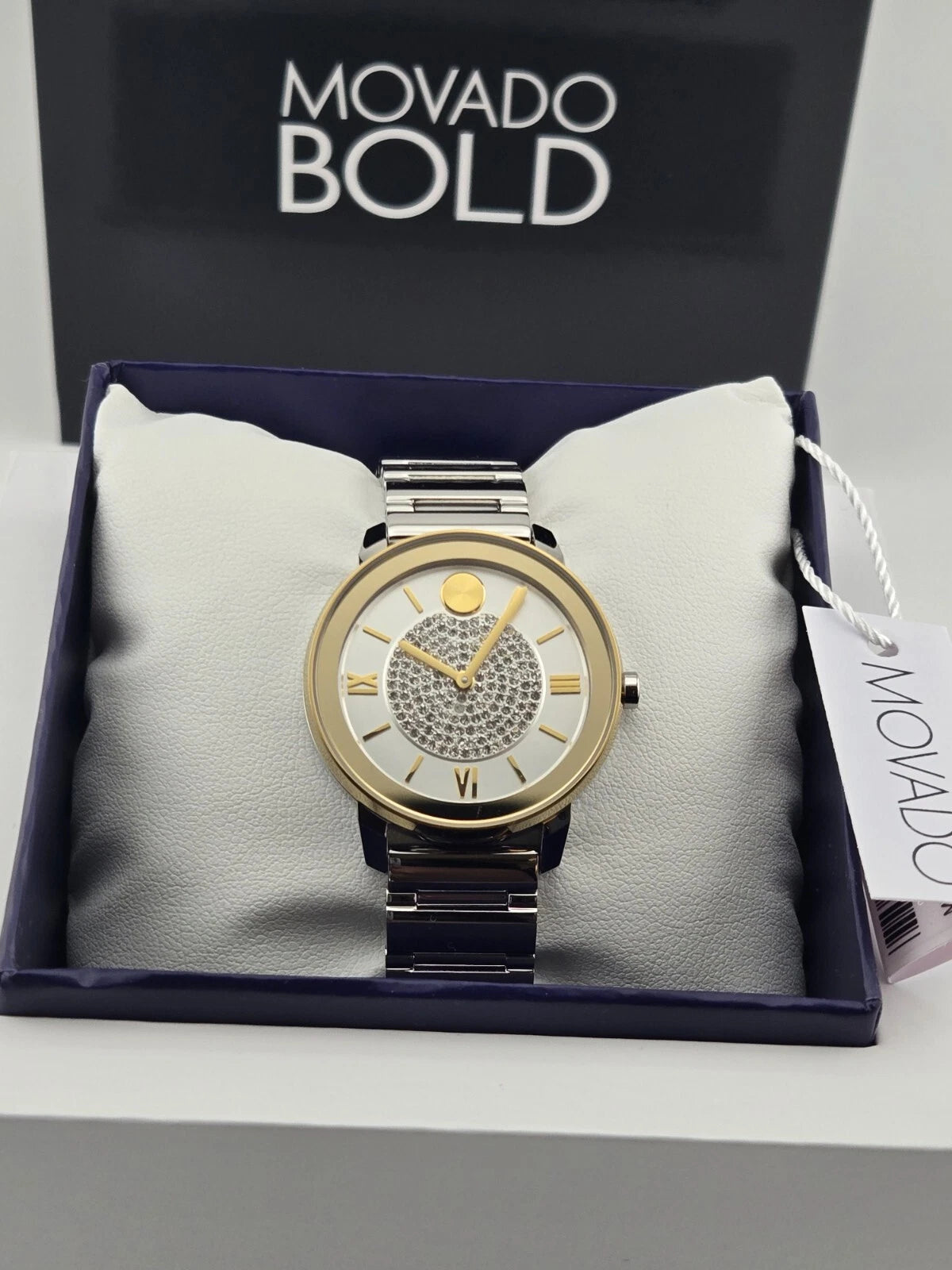 Movado Women's Bold Diamond Dial Stainless Steel Watch - 3600660